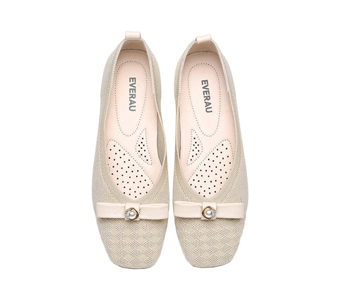 EVERAU® Flats With Bow Women Yolanda