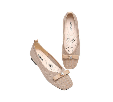 EVERAU® Flats With Bow Women Yolanda