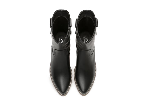 TARRAMARRA® Claudia Women Leather Mid Calf Pointed Toe Boots