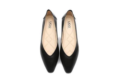 Australian Shepherd® Everly Leather Pointed Toe Ballet Flats