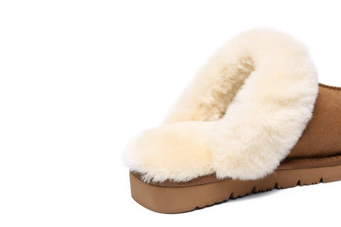 EVERAU® Ugg Premium Sheepskin Slipper Muffin