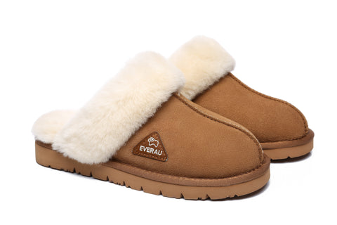 EVERAU® Ugg Premium Sheepskin Slipper Muffin