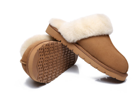 EVERAU® Ugg Premium Sheepskin Slipper Muffin