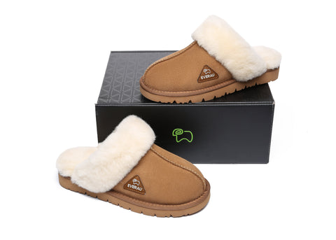 EVERAU® Ugg Premium Sheepskin Slipper Muffin