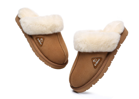 EVERAU® Ugg Premium Sheepskin Slipper Muffin