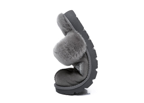 EVERAU® Ugg Premium Sheepskin Slipper Muffin