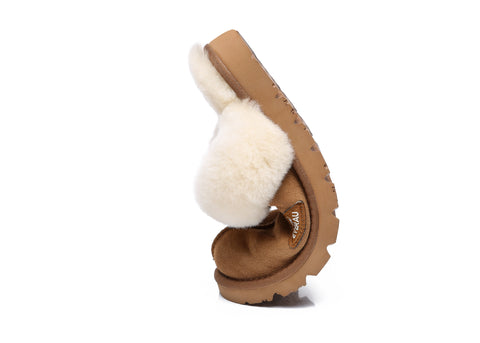 EVERAU® Ugg Premium Sheepskin Slipper Muffin