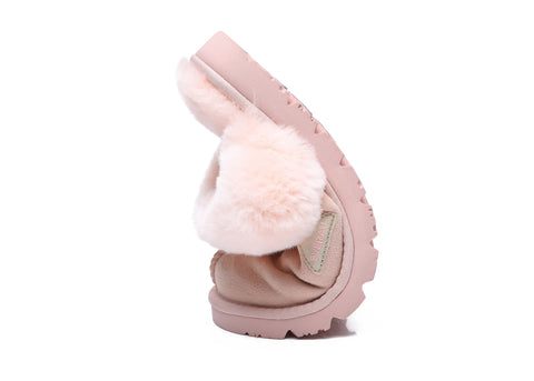 EVERAU® Ugg Premium Sheepskin Slipper Muffin