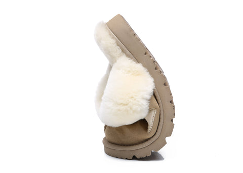 EVERAU® Ugg Premium Sheepskin Slipper Muffin