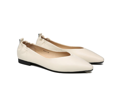 EVERAU® Leather Flats Women Sera