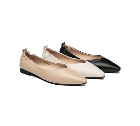 EVERAU® Leather Flats Women Sera