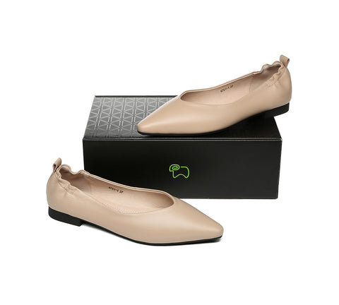 EVERAU® Leather Flats Women Sera