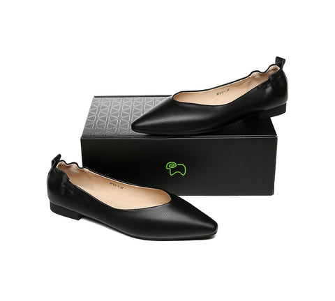 EVERAU® Leather Flats Women Sera