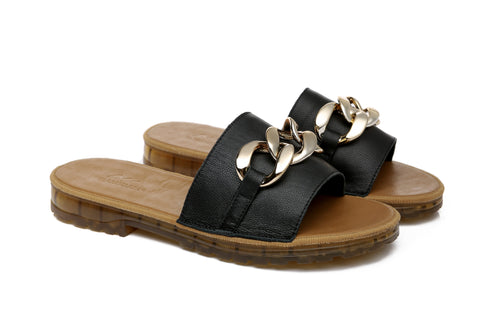 TARRAMARRA® Women Jianna Leather Flat Slides