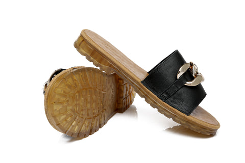TARRAMARRA® Women Jianna Leather Flat Slides