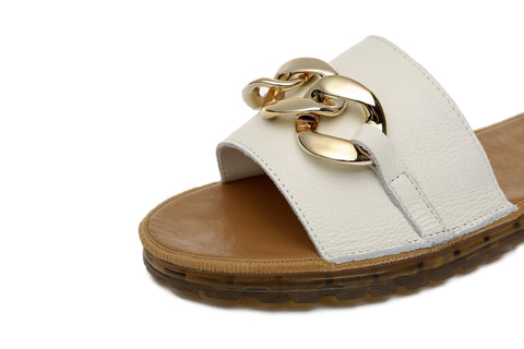 TARRAMARRA® Women Jianna Leather Flat Slides