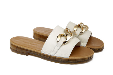 TARRAMARRA® Women Jianna Leather Flat Slides
