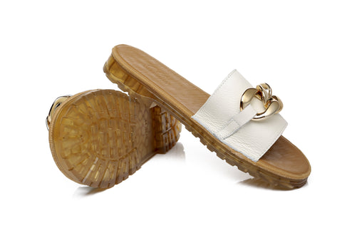 TARRAMARRA® Women Jianna Leather Flat Slides