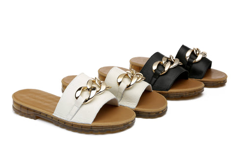 TARRAMARRA® Women Jianna Leather Flat Slides