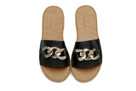 TARRAMARRA® Women Jianna Leather Flat Slides