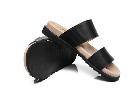 TARRAMARRA® Women Savannah Black Leather Slides