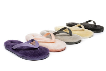 AUSTRALIAN SHEPHERD® UGG Fluffy Thong Sigma
