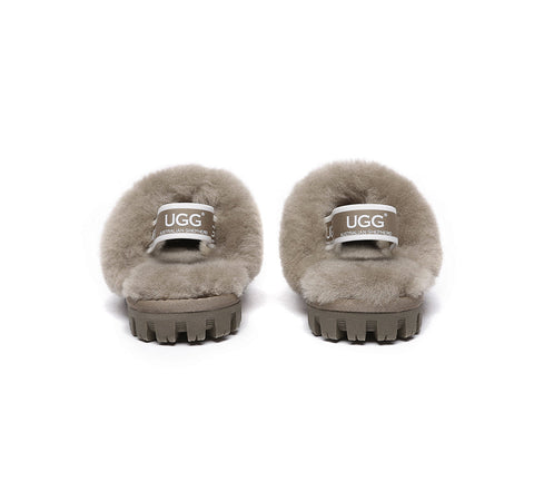 AUSTRALIAN SHEPHERD® UGG Kids Sheepskin Wool Slingback Slippers Suzie