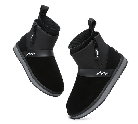 TARRAMARRA® Mini Sheepskin Zipper Boots Women Taya