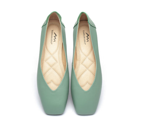 TARRAMARRA® Square Toe Leather Ballet Flats Women Linda