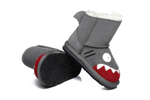 EVERAU® Shark Sheepskin Boots Toddler