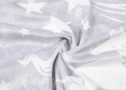 TARRAMARRA® Women and Men Reversible Hoodie Blanket Grey Unicorn