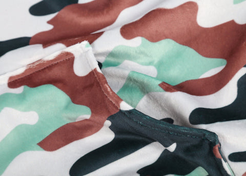 TARRAMARRA® Kids Camouflage Pattern Reversible Hoodie Blanket