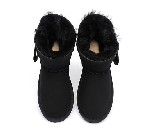 EVERAU® Mini Sheepskin Boots Women Mini Piper