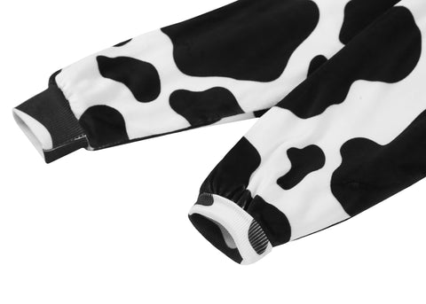 TARRAMARRA® Kids Cow Pattern Reversible Hoodie Blanket