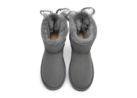 EVERAU® Mini Single Bow Women Wabbit Boots