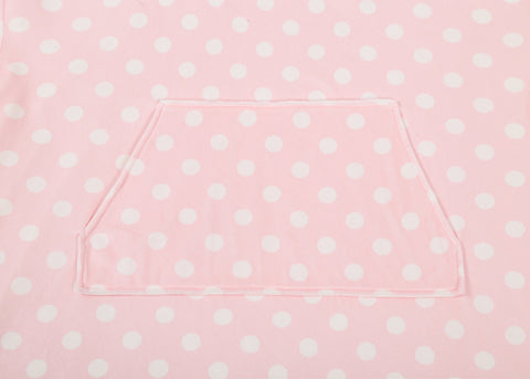 TARRAMARRA® Women and Men Reversible Hoodie Blanket Pink Polka Dot