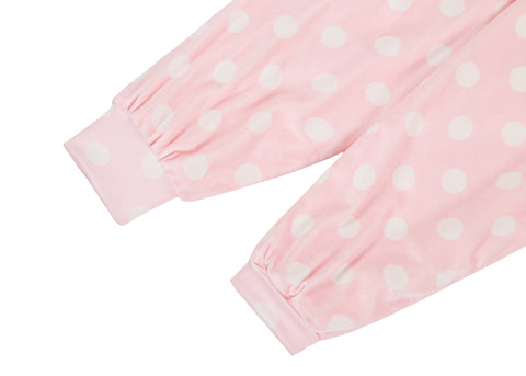 TARRAMARRA® Women and Men Reversible Hoodie Blanket Pink Polka Dot