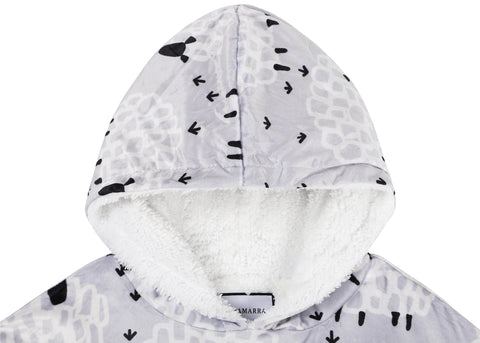 TARRAMARRA® Women and Men Reversible Hoodie Blanket Sheep Print