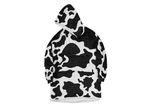 TARRAMARRA® Kids Cow Pattern Reversible Hoodie Blanket