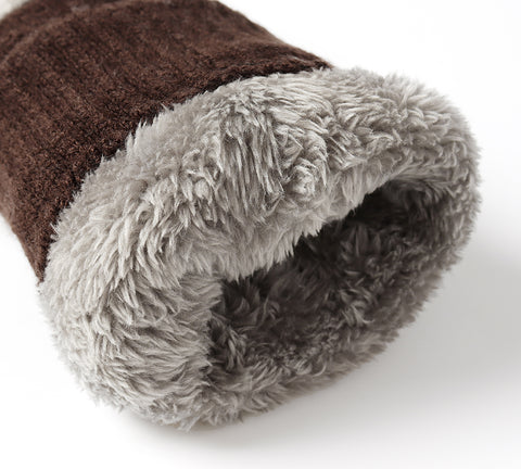 TARRAMARRA® Fingerless Double-layer Ultra Plush Knit Gloves