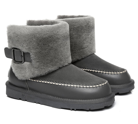 EVERAU® Mini Sheepskin Boots Women Optima