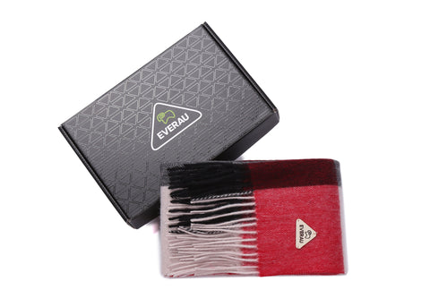 EVERAU® Tartan 100% Wool Scarf
