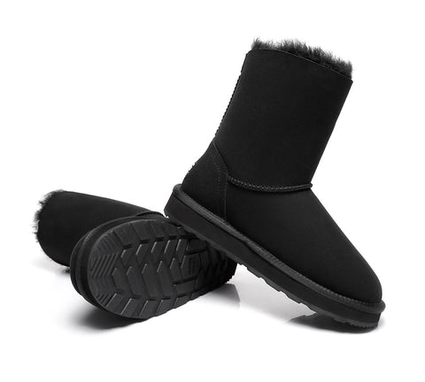 Urban UGG® Sheepskin Zipper Short Women Boots Zipporah