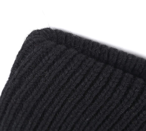 TARRAMARRA® Black Winter Knit Beanie Hat