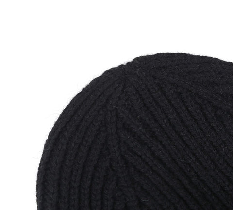 TARRAMARRA® Black Winter Knit Beanie Hat
