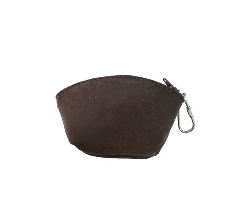 Sheepskin Wool Coin Zip Purse With Key Ring