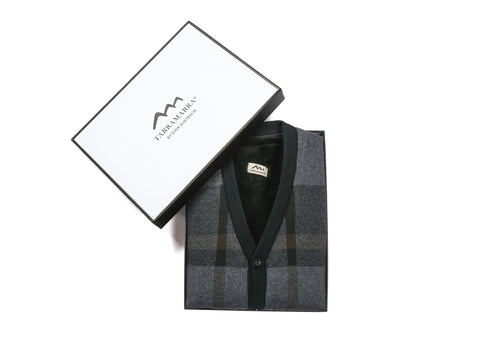 Apparel - Plaid Knitted Wool Vest