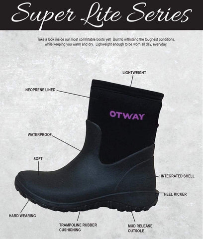 OTWAY LADIES SUPER LITE MID Ladies Short Boots 100% Waterproof