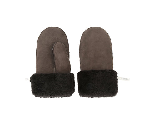 Gloves - Fluffy Sheepskin Wool Mittens