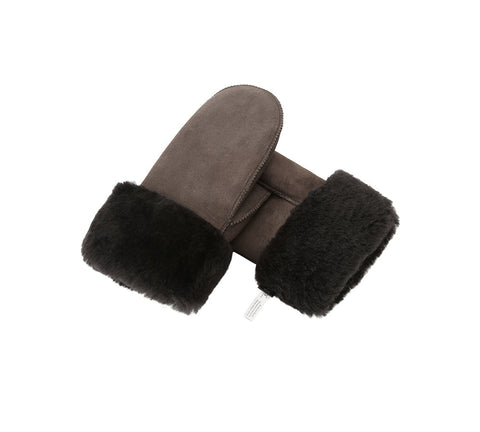 Gloves - Fluffy Sheepskin Wool Mittens